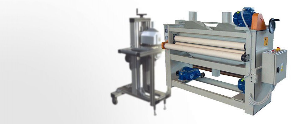 devices for applying varnish glue grinders brushing machines Poland
