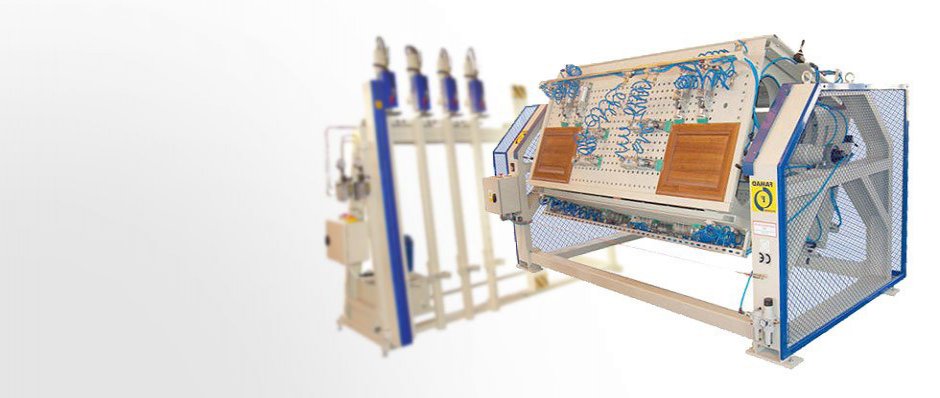 devices for applying varnish glue grinders brushing machines Poland